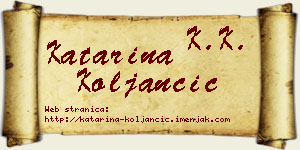 Katarina Koljančić vizit kartica